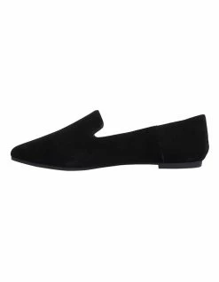 Sandler Liana Black Suede Flat Shoes -Deals Shoes Store 827585020 3 720x928