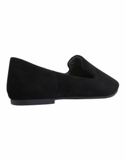 Sandler Liana Black Suede Flat Shoes -Deals Shoes Store 827585020 4 720x928