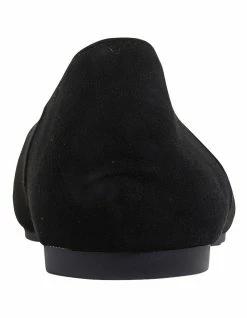Sandler Liana Black Suede Flat Shoes -Deals Shoes Store 827585020 6 720x928