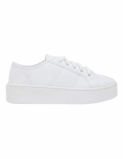 Sandler Adam White Canvas Sneakers