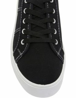 Sandler Adam Black Canvas Sneakers -Deals Shoes Store 827596270 6 720x928