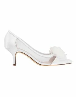 NINA Bettey White Heeled Shoes
