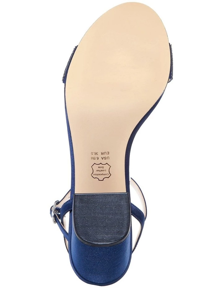 NINA Haven Navy Luster Satin Sandals 4 NINA Haven Navy Luster Satin Sandals - Image 4