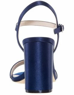NINA Haven Navy Luster Satin Sandals 9 NINA Haven Navy Luster Satin Sandals -Deals Shoes Store 827670520 5 720x928