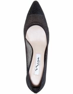 NINA Niley Black Luster Satin Heeled shoes -Deals Shoes Store 827670700 5 720x928