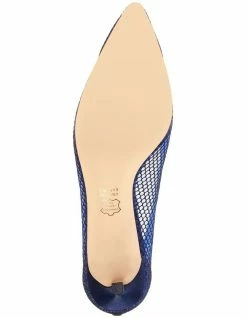 NINA Niley Navy Luster Satin Heeled shoes -Deals Shoes Store 827670790 4 720x928