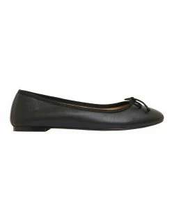 Jane Debster Fonteyn Black Glove Flat Shoes