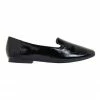 Easy Steps Hugo Black Crinkle Patent Flat Shoes