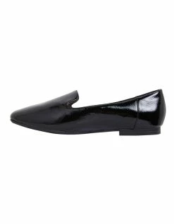 Easy Steps Hugo Black Crinkle Patent Flat Shoes -Deals Shoes Store 828145270 3 720x928