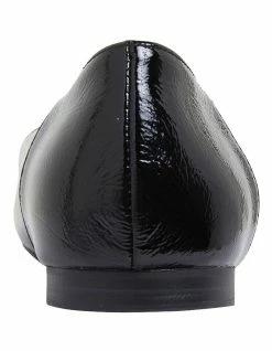 Easy Steps Hugo Black Crinkle Patent Flat Shoes -Deals Shoes Store 828145270 6 720x928