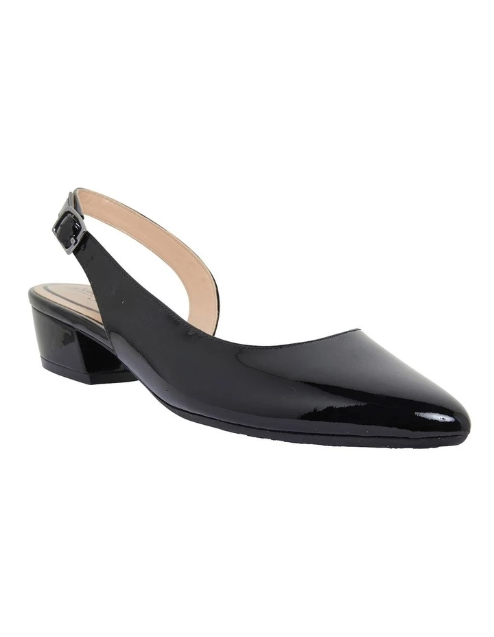 Easy Steps Ramsey Black Patent Heeled Shoes 2 Easy Steps Ramsey Black Patent Heeled Shoes - Image 2