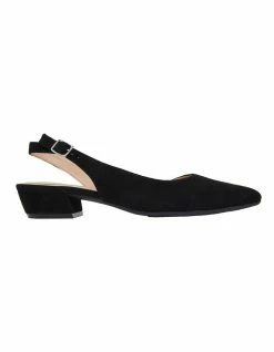 Easy Steps Ramsey Black Suede Heeled Shoes