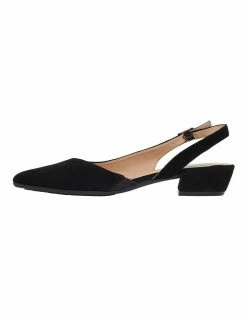 Easy Steps Ramsey Black Suede Heeled Shoes -Deals Shoes Store 828146710 3 720x928