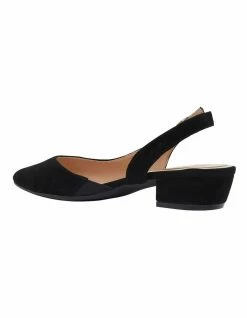 Easy Steps Ramsey Black Suede Heeled Shoes -Deals Shoes Store 828146710 5 720x928