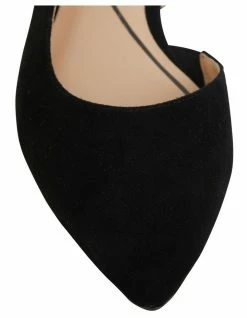 Easy Steps Ramsey Black Suede Heeled Shoes -Deals Shoes Store 828146710 7 720x928