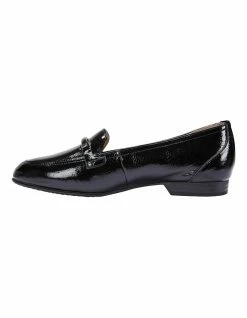 Easy Steps Glebe Black Crinkle Patent Flat Shoes -Deals Shoes Store 829905580 3 720x928