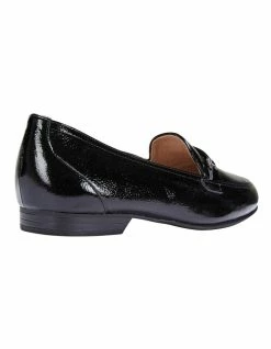 Easy Steps Glebe Black Crinkle Patent Flat Shoes -Deals Shoes Store 829905580 4 720x928