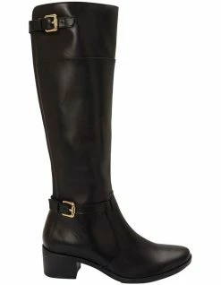 Jane Debster Hamish Black Hi Shine Boots