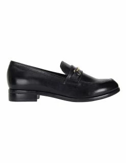 Jane Debster Wallis Black Hi Shine Flat Shoes