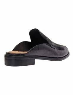 Jane Debster West Black Croc Print Flat Shoes -Deals Shoes Store 830031850 7 720x928