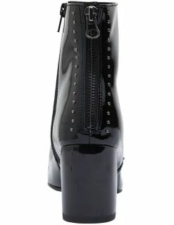 Jane Debster Grenada Black Crinkle Patent Boots -Deals Shoes Store 830045170 5 720x928