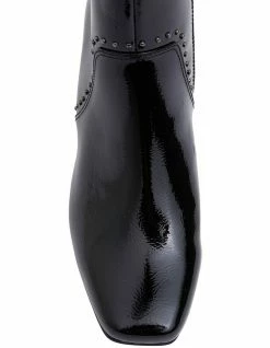 Jane Debster Grenada Black Crinkle Patent Boots -Deals Shoes Store 830045170 6 720x928