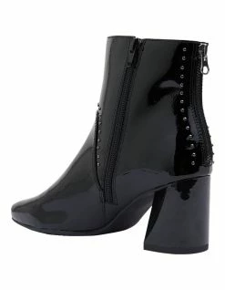 Jane Debster Grenada Black Crinkle Patent Boots -Deals Shoes Store 830045170 7 720x928