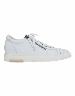 Jane Debster Carson White Nappa Sneakers
