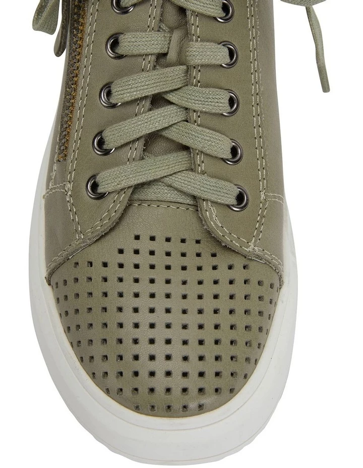 Jane Debster Carson Khaki Nappa Sneakers 6 Jane Debster Carson Khaki Nappa Sneakers - Image 6
