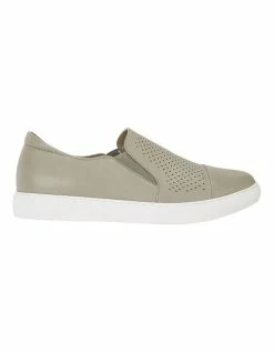 Jane Debster Celina Khaki Nappa Sneakers