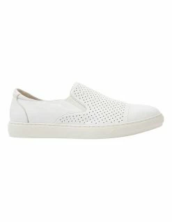 Jane Debster Celina White Nappa Sneakers