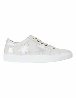 Jane Debster Campus Cream/Silver Sneakers