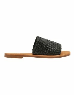 Jane Debster Tatum Black Weave Sandals