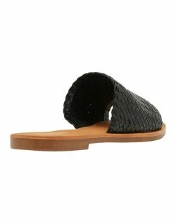 Jane Debster Tatum Black Weave Sandals -Deals Shoes Store 830061550 4 720x928