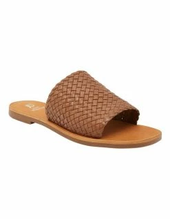 Jane Debster Tatum Cognac Weave Sandals