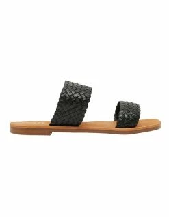 Jane Debster Tora Black Weave Sandals