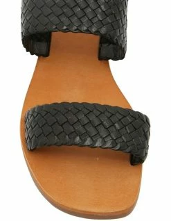Jane Debster Tora Black Weave Sandals -Deals Shoes Store 830061820 6 720x928