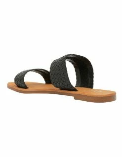 Jane Debster Tora Black Weave Sandals -Deals Shoes Store 830061820 7 720x928