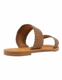 Jane Debster Tora Cognac Weave Sandals -Deals Shoes Store 830061910 4 720x928