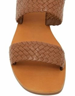 Jane Debster Tora Cognac Weave Sandals -Deals Shoes Store 830061910 6 720x928