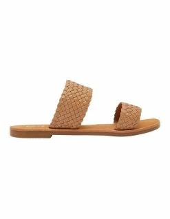 Jane Debster Tora Tan Weave Sandals