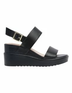 Jane Debster Indiana Black Glove Sandals