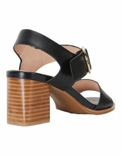 Jane Debster Nickel Black Calf Sandals -Deals Shoes Store 830100160 4 720x928