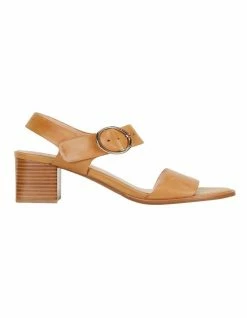 Jane Debster Nickel Tan Calf Sandals