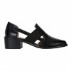 Jane Debster Expose Black Oil Heeled Shoes