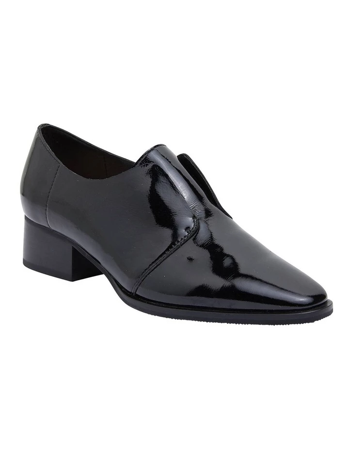 Jane Debster Editor Black Patent Heeled Shoes 2 Jane Debster Editor Black Patent Heeled Shoes - Image 2