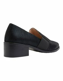 Jane Debster Exact Black Lizard Heeled Shoes -Deals Shoes Store 830133910 4 720x928