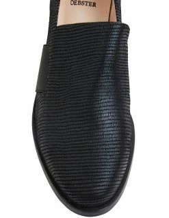 Jane Debster Exact Black Lizard Heeled Shoes -Deals Shoes Store 830133910 6 720x928
