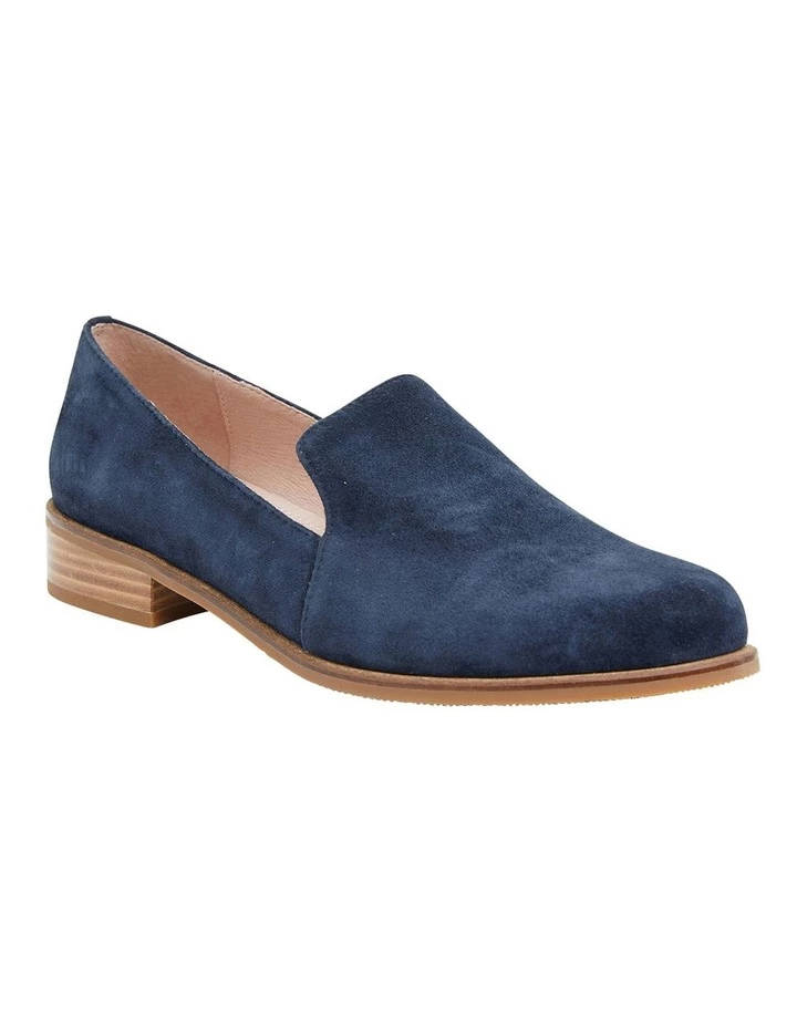 Jane Debster Everest Navy Suede Flat Shoes 2 Jane Debster Everest Navy Suede Flat Shoes - Image 2