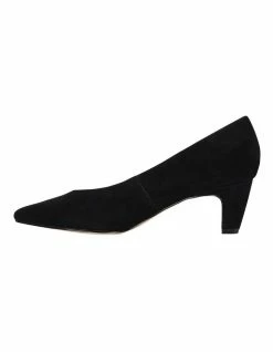 Jane Debster Seduce Black Suede Heeled Shoes -Deals Shoes Store 830199880 3 720x928